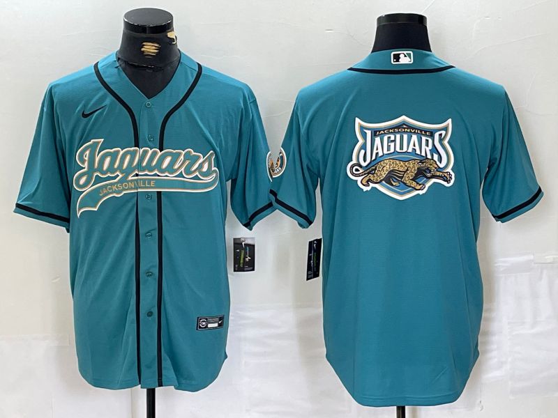 Men Jacksonville Jaguars Blank Green Joint Name 2024 Nike Limited NFL Jersey style 3->jacksonville jaguars->NFL Jersey